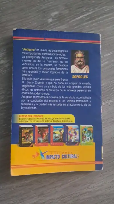 Libro Antígona de Sófocles con análisis literario - miniatura 2