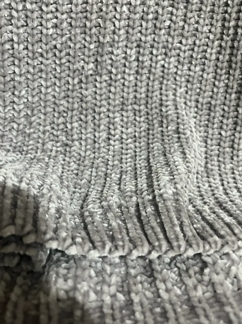 Suéter de punto gris para mujer - 2