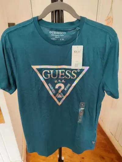 [nueva]Polera Guess Eco Teal Hombre Talla S - miniatura 1