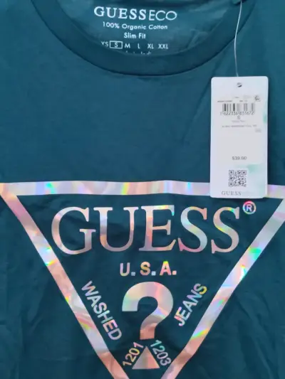 [nueva]Polera Guess Eco Teal Hombre Talla S - miniatura 2