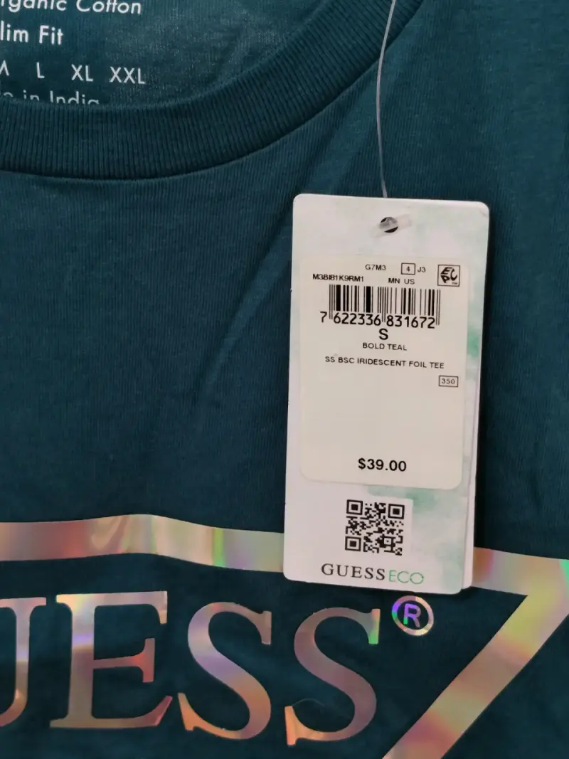 [nueva]Polera Guess Eco Teal Hombre Talla S - 3