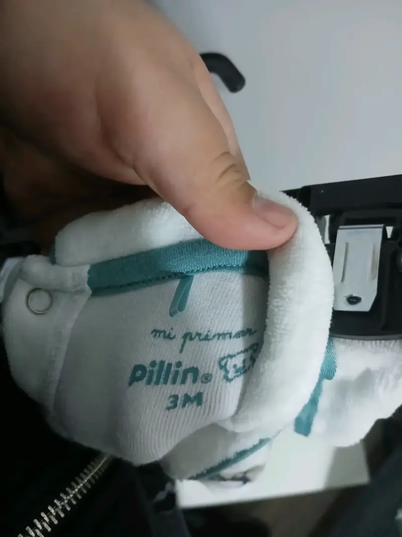 Enterito de bebé verde y blanco Pillin 3M - 4