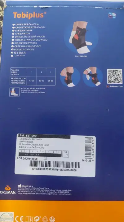 Tobillera estabilizadora Orliman Tobiplus con cordones - miniatura 2