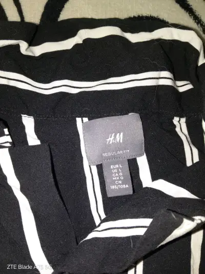 Camisa a rayas blancas y negras H&M - miniatura 3