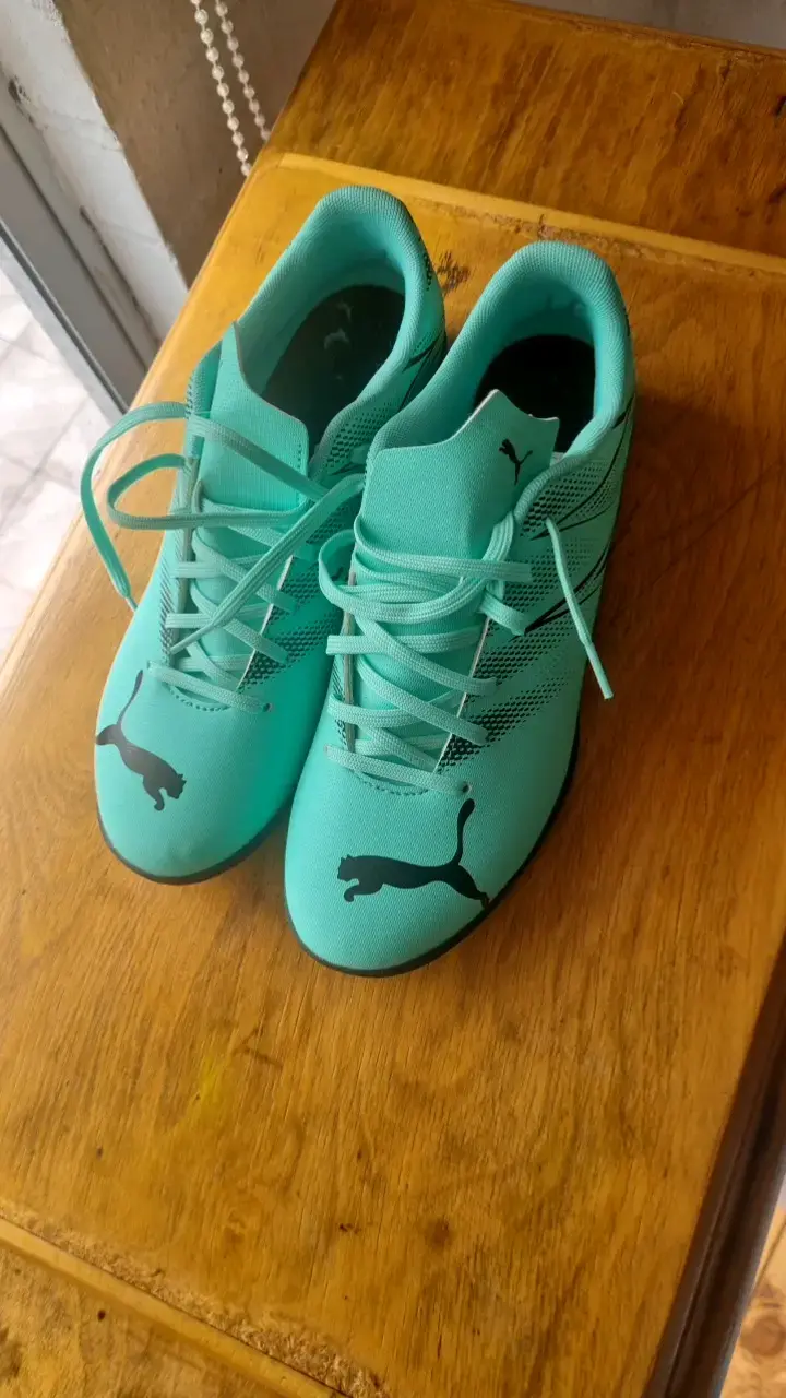 Zapatillas de fútbol Puma turquesa - 3
