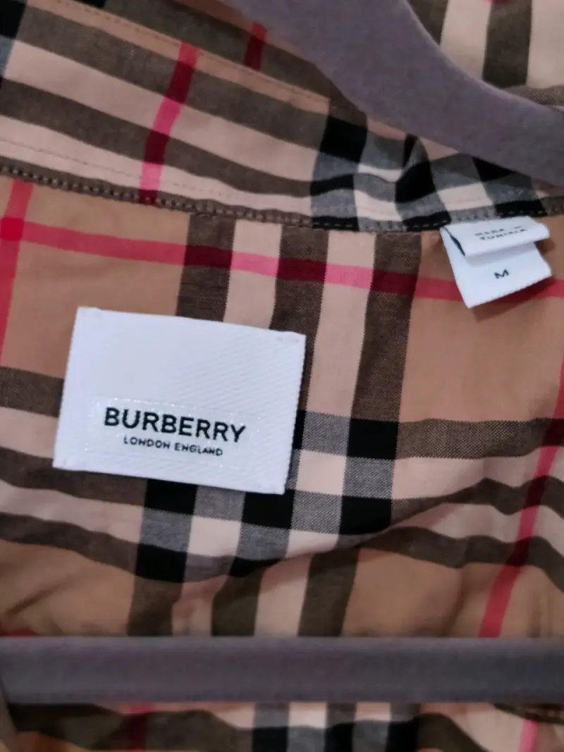 [nueva] Camisa Burberry de cuadros beige - 2