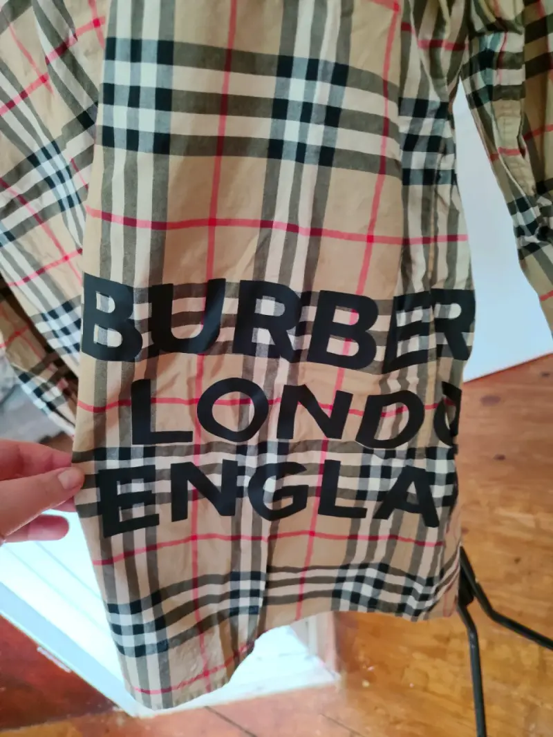 [nueva] Camisa Burberry de cuadros beige - 3