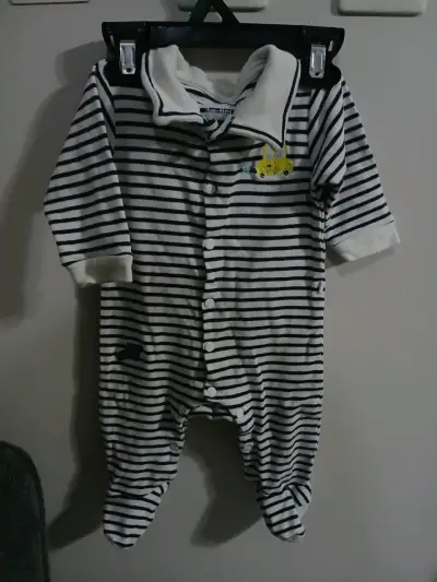 Enterito de bebé a rayas Trikids 3-6 meses - miniatura 2