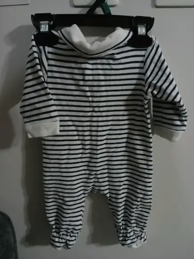 Enterito de bebé a rayas Trikids 3-6 meses - miniatura 3
