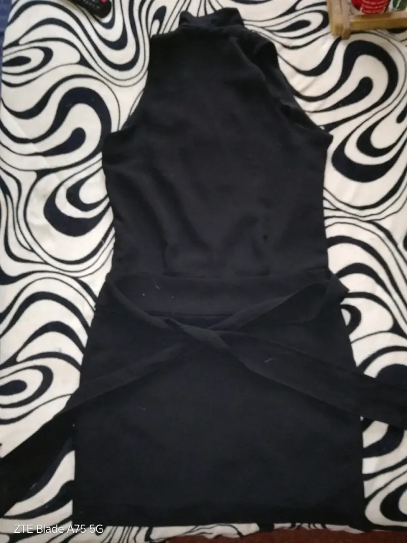 Vestido negro sin mangas Zara Basic - 3