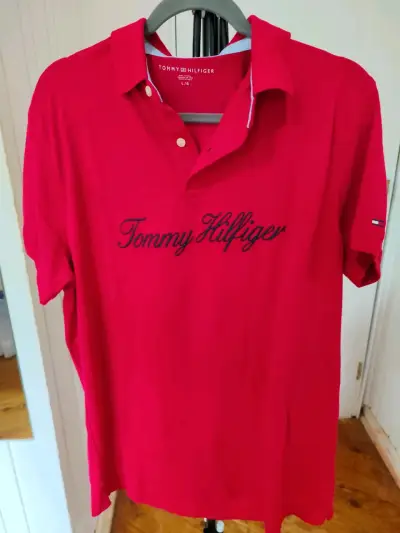 [nueva]Polera Polo Roja Tommy Hilfiger Talla L - miniatura 1
