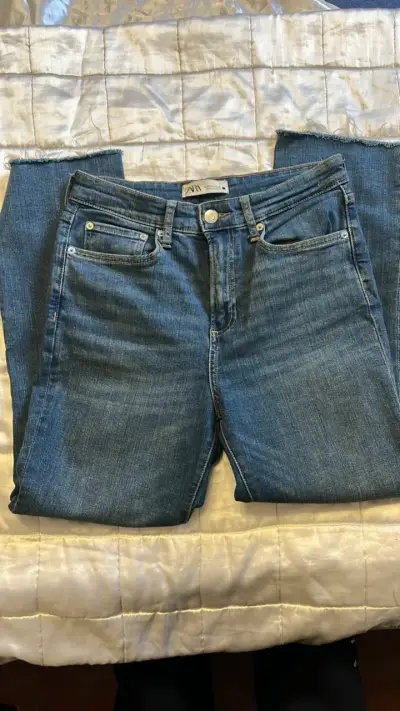 Jeans azul Zara para mujer - miniatura 2