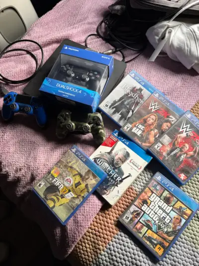Vendo PS4 Slim 500 GB + controles y juegos - miniatura 2