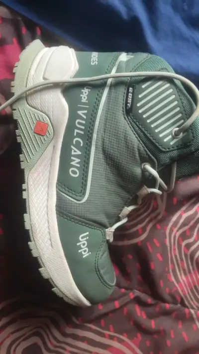Zapatillas de trekking Uppi Vulcano verdes - miniatura 1