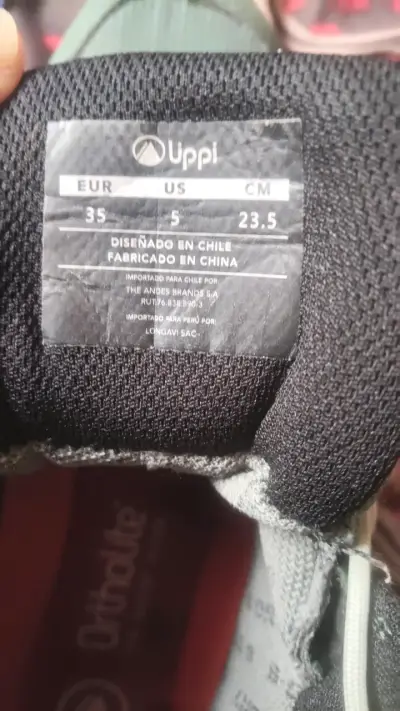 Zapatillas de trekking Uppi Vulcano verdes - miniatura 2