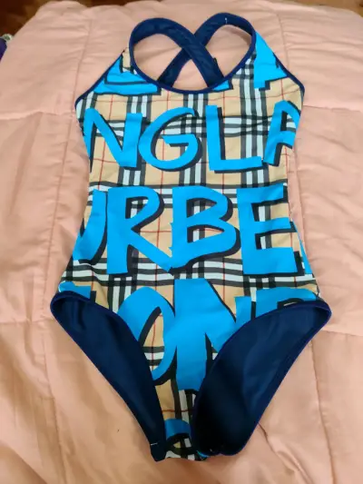 [nuevo] Traje de baño Burberry estampado azul - miniatura 1