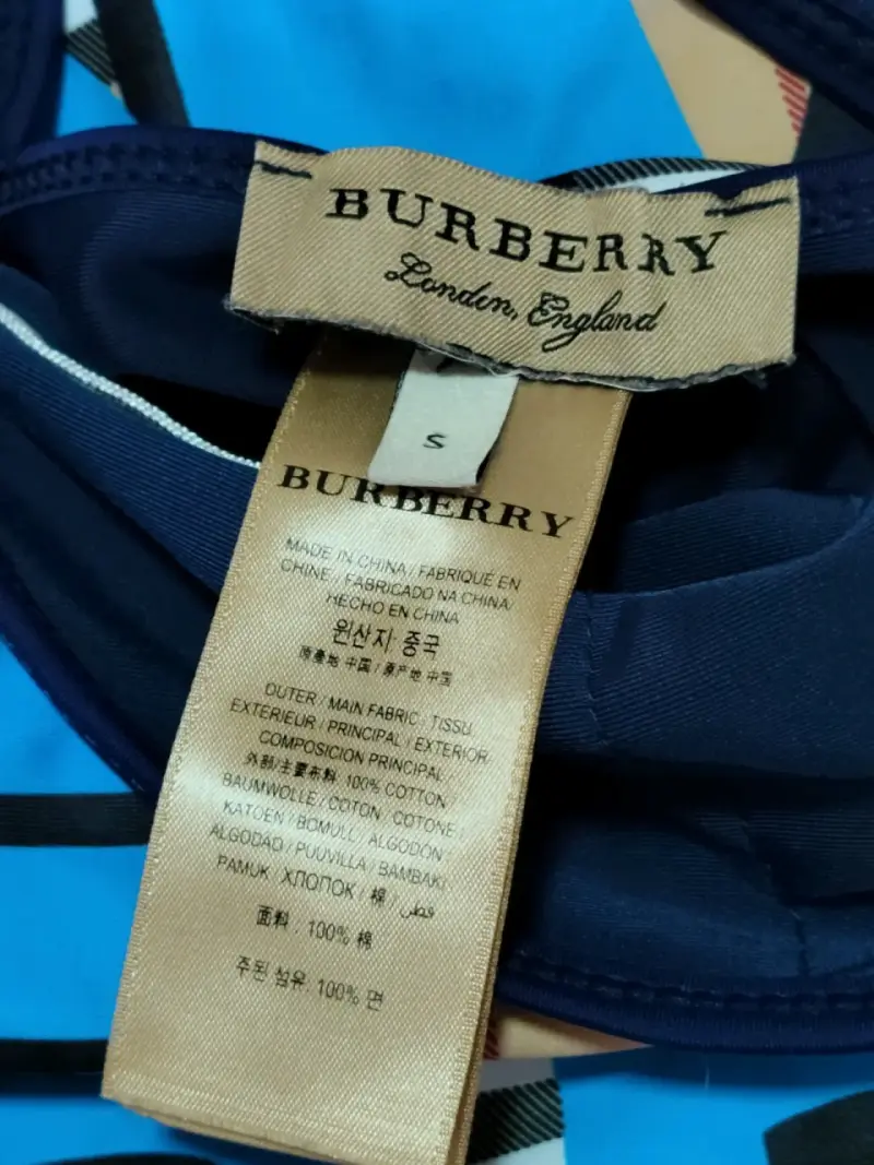[nuevo] Traje de baño Burberry estampado azul - 3
