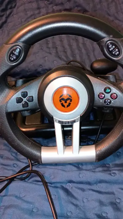 Volante de juego con pedales para PC consola XBOX - miniatura 1