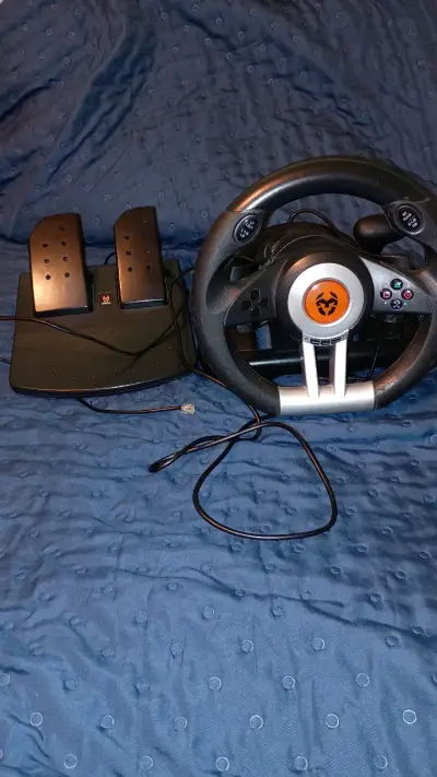 Volante de juego con pedales para PC consola XBOX - miniatura 2
