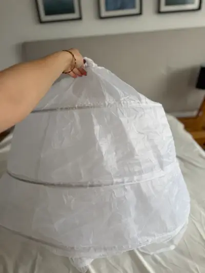 Enagua crinolina blanca para vestido - miniatura 1