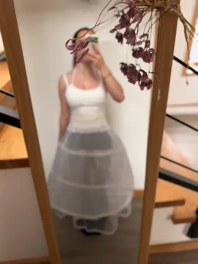 Enagua crinolina blanca para vestido - miniatura 3