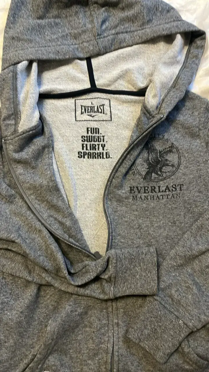Polerón Everlast gris con capucha - 2