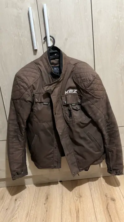 Chaqueta de moto marrón KMZ - miniatura 1