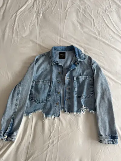 Chaqueta de mezclilla corta Youcom para mujer - miniatura 1