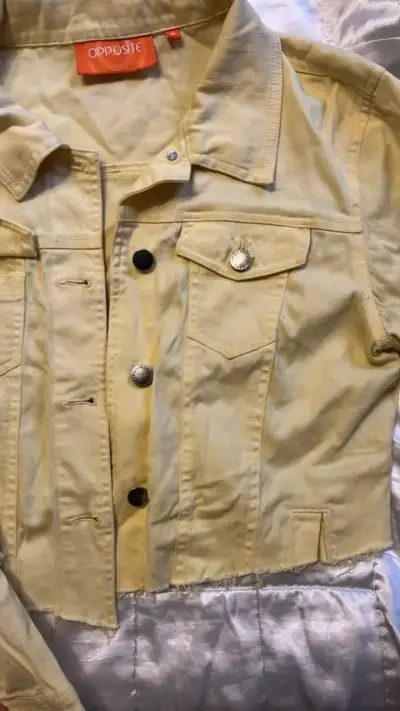 Chaqueta amarilla de mezclilla Opposite - miniatura 2