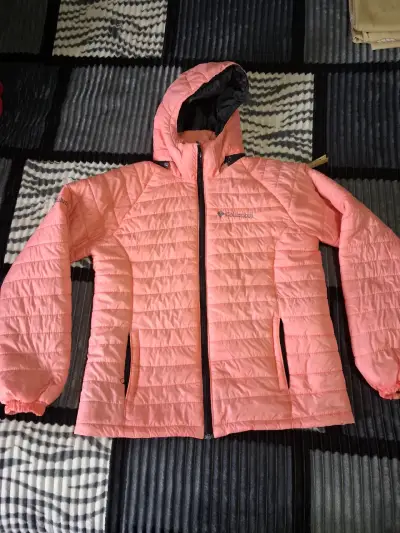 Chaqueta Columbia rosada para mujer - miniatura 1