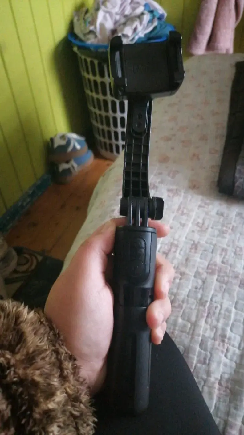 Trípode selfie stick portátil con soporte ajustable - 5