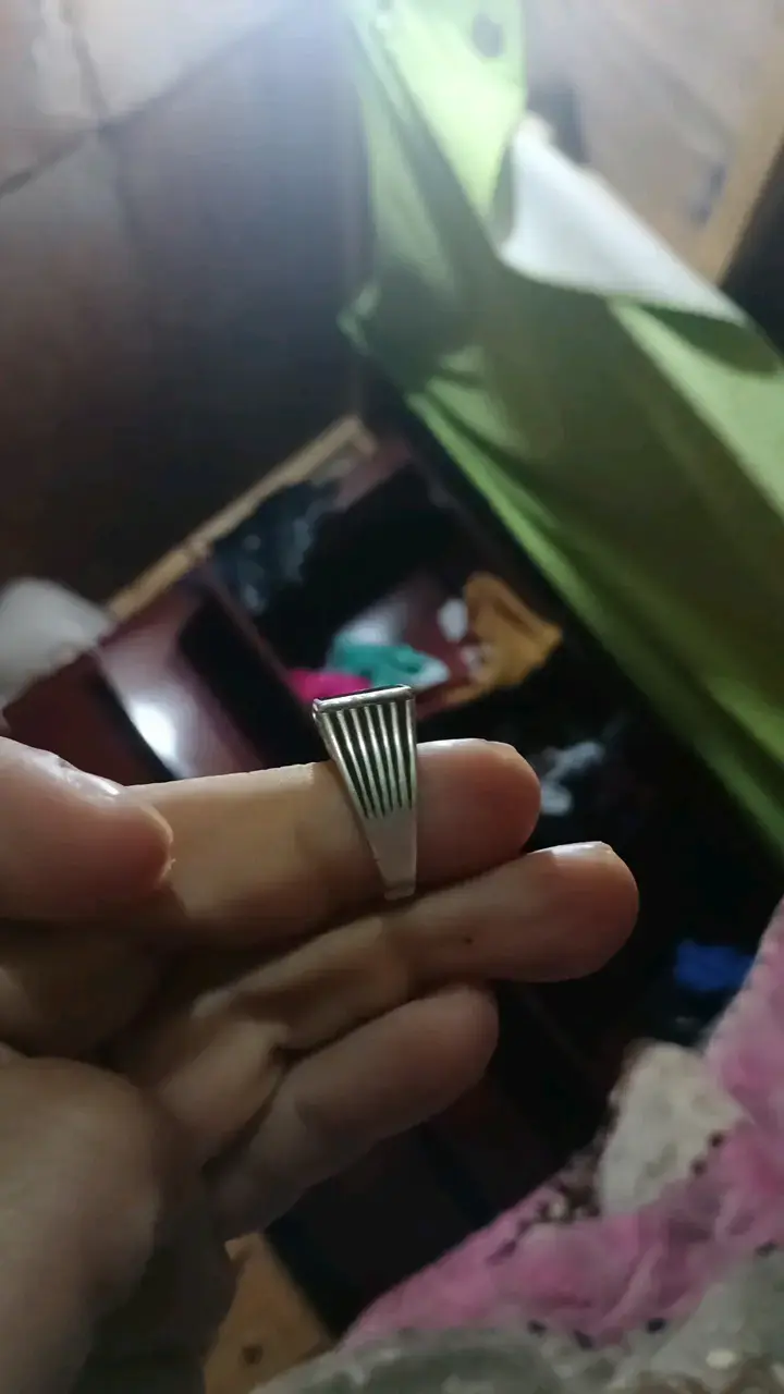 Anillo de plata con piedra negra elegante - 3