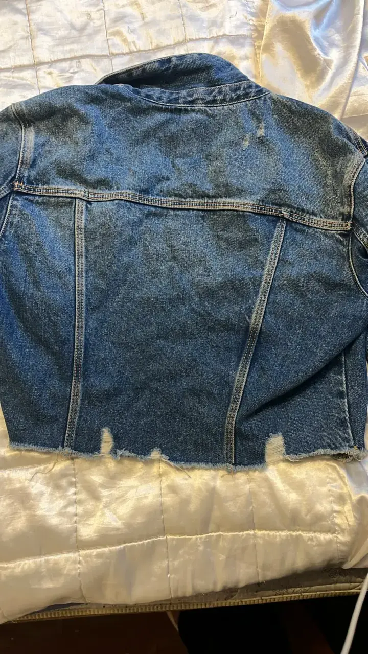 Chaqueta de mezclilla corta Zara para mujer - 3