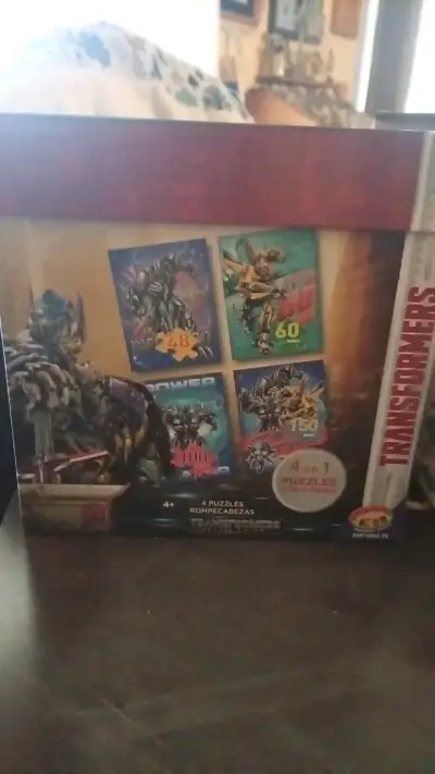 Set de 4 rompecabezas Transformers para niños - miniatura 1