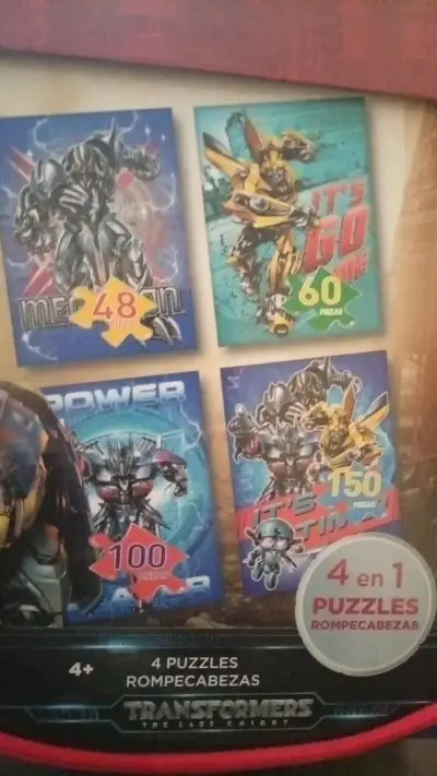 Set de 4 rompecabezas Transformers para niños - miniatura 4