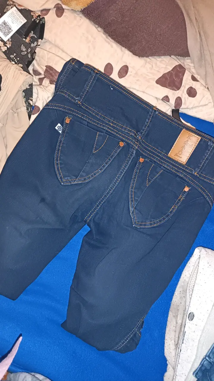 Jeans mujer con diseño de lazo lateral - 2