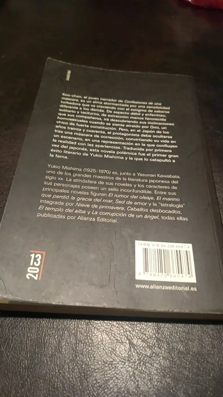 Libro Confesiones de una máscara de Yukio Mishima - 2