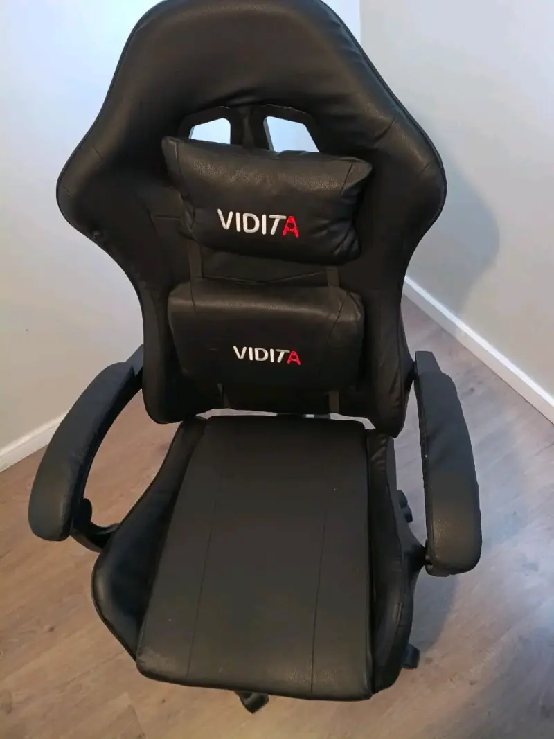 Silla gamer ergonómica Vidita negra - 3