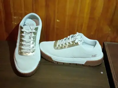Zapatillas casuales blancas CAT para mujer - miniatura 3