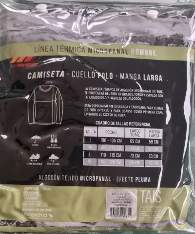 2 camisetas térmicas negras Tais para hombre - miniatura 3
