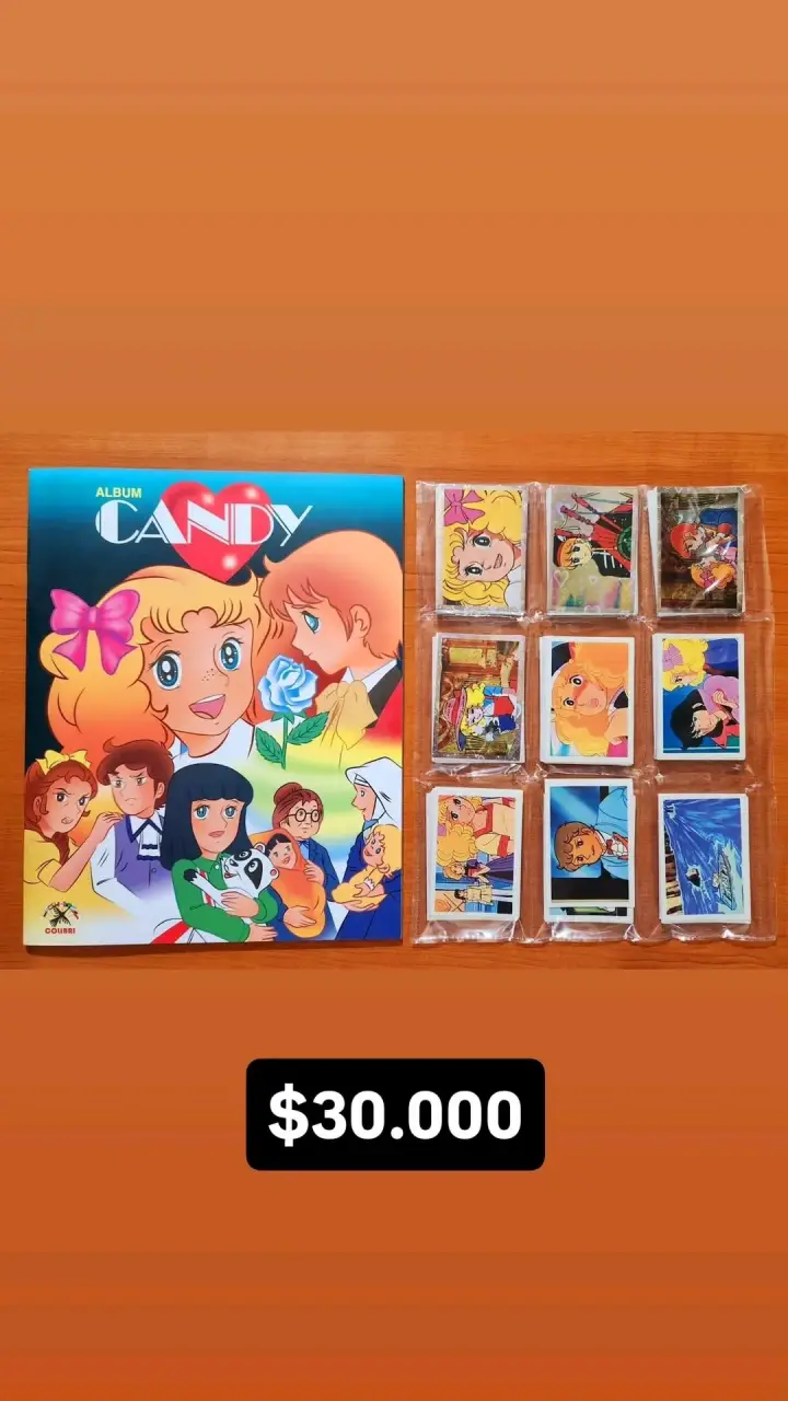 Álbum de colección Candy con láminas