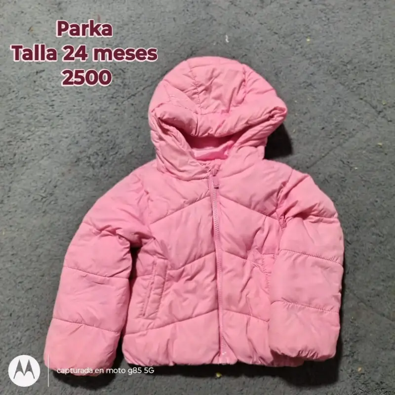 Chaqueta de peluche rosa con corazones para bebé - 3