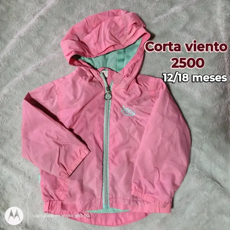 Chaqueta de peluche rosa con corazones para bebé - 4