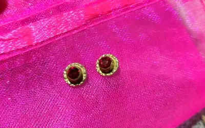 Aritos de oro de niña - miniatura 2