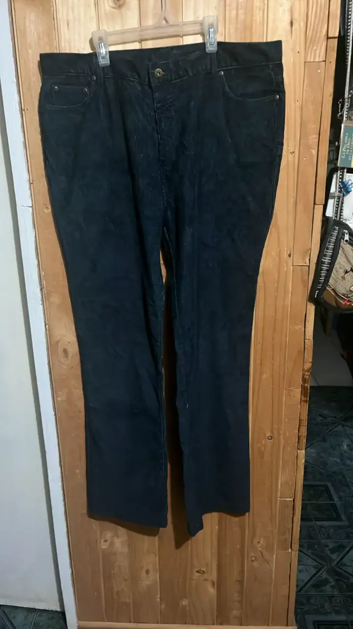 Pantalones de cotele azul marino  unisex