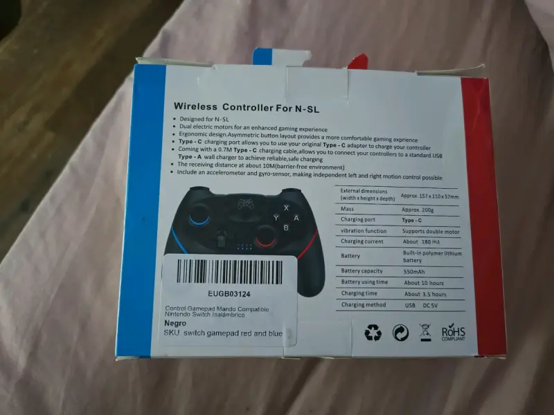 Control inalámbrico para Nintendo Switch con luces LED - 3