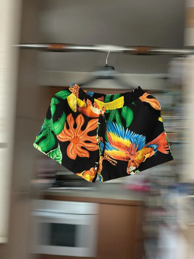 Shorts de playa estampado tropical - 2