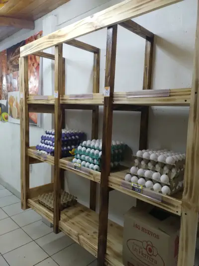 Estantería de Madera para Almacenamiento de Huevos - miniatura 1