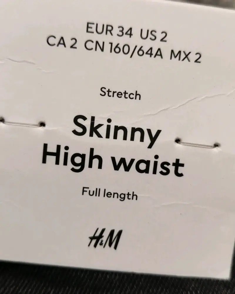 Jeans skinny gris talla 34 H&M - 3