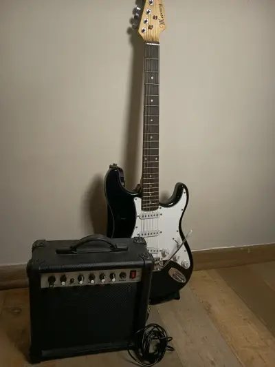 Guitarra eléctrica Mercury con amplificador - miniatura 1
